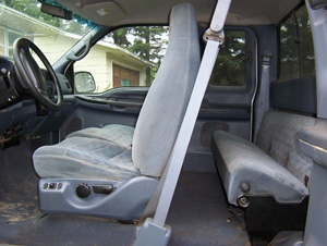 inside Ford F-250 