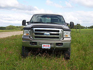 close up of inside of truck