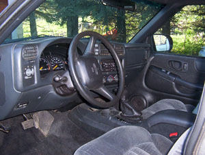 inside 2000 GMC Jimmy
