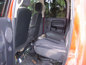 inside vehicle