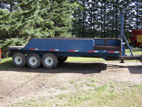 heavy duty tri-axle pintle hitch trailer
